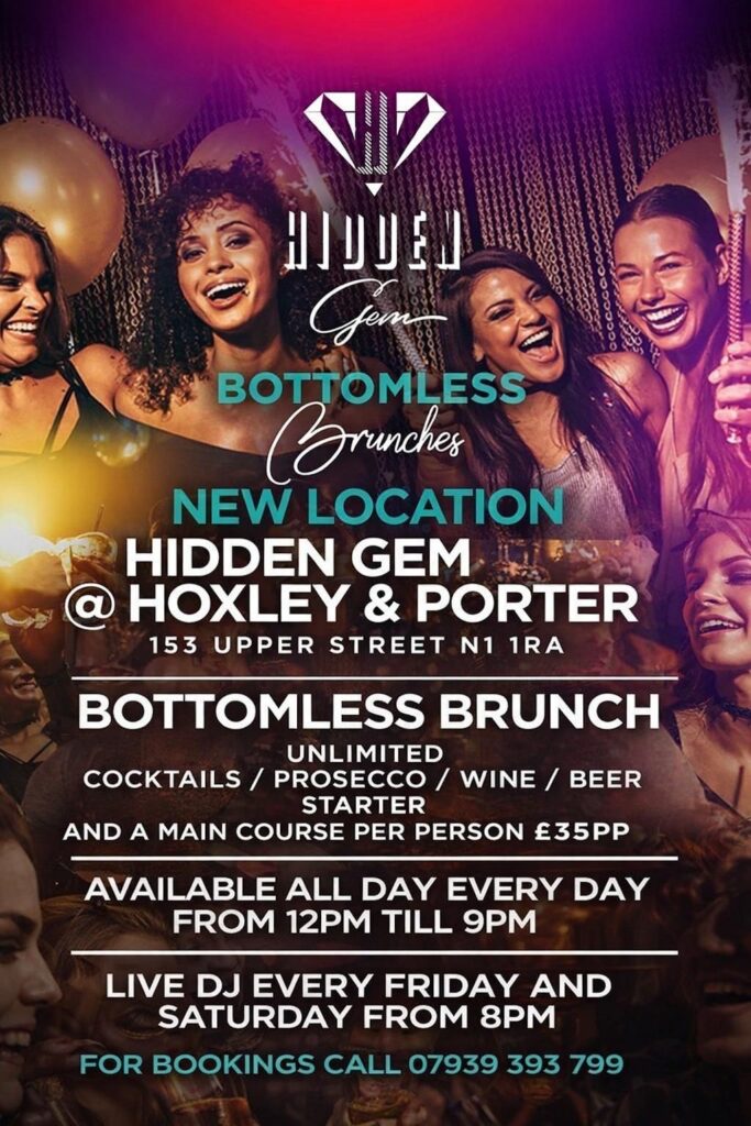 Hidden Gem Events - Bottomless Brunches • Angel & Islington